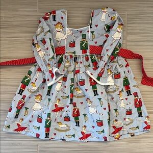 Children's Nutcracker Dress with Red Accents